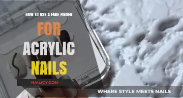 Mastering the Art of Acrylic Nails with a Fake Finger