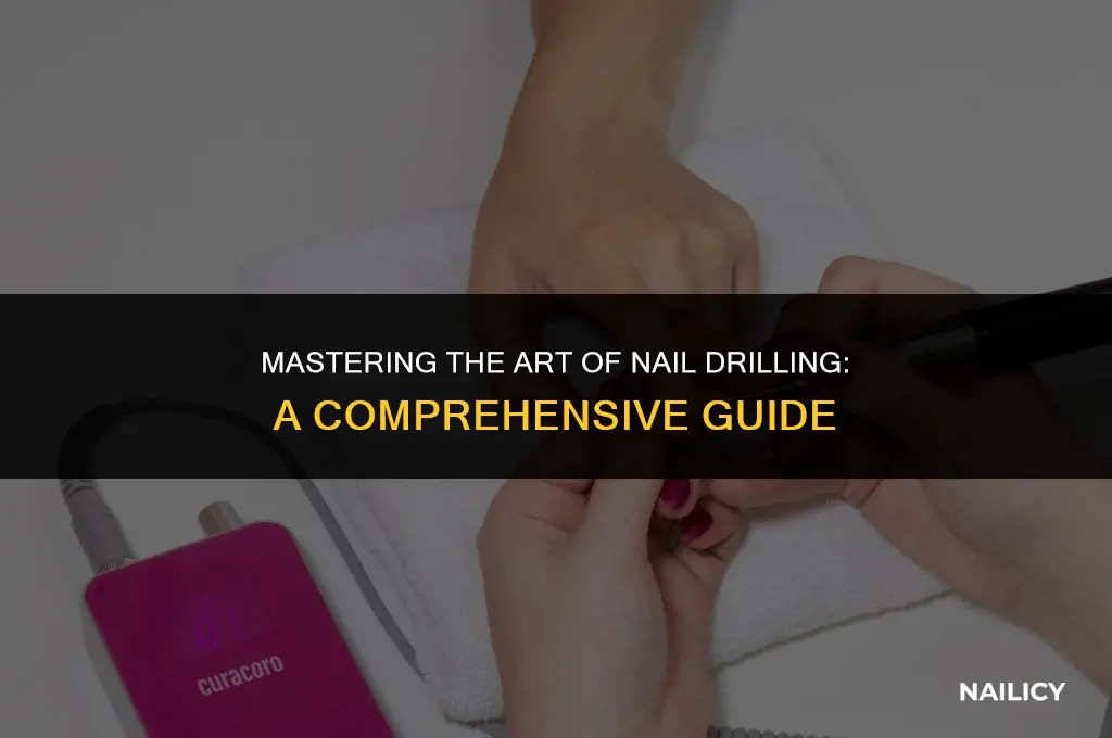 how to use a finger nail drill