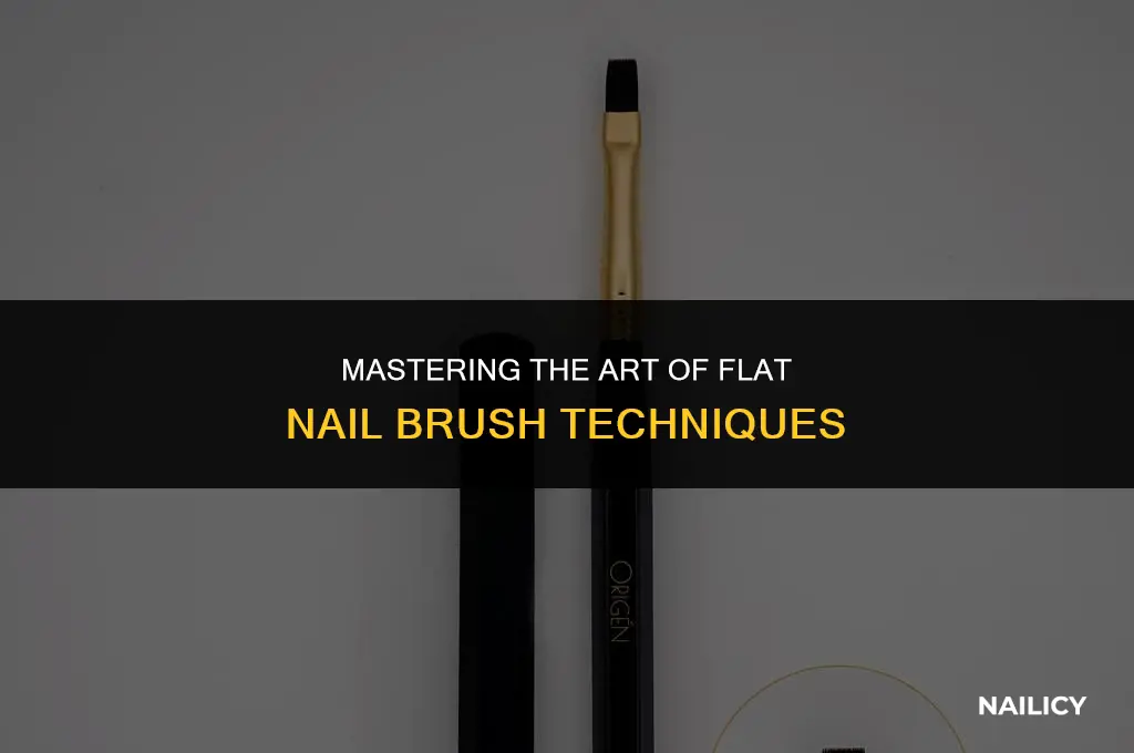 how to use a flat nail brush