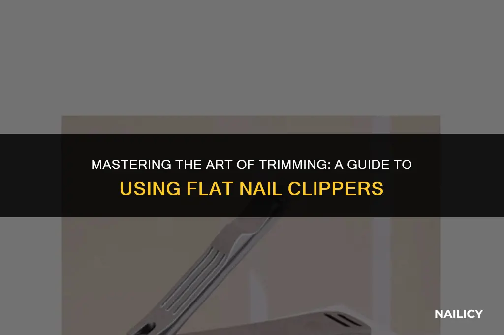 how to use a flat nail clipper