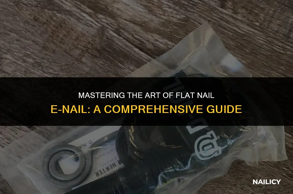 how to use a flat nail enail