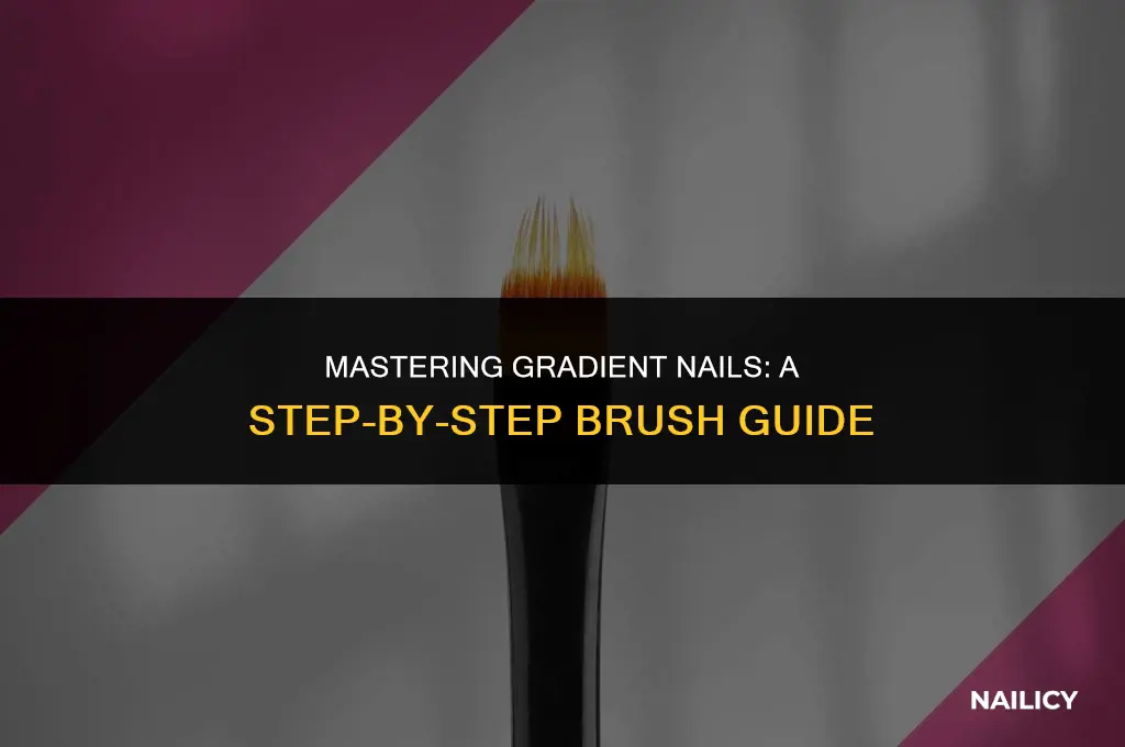how to use a gradient nail brush