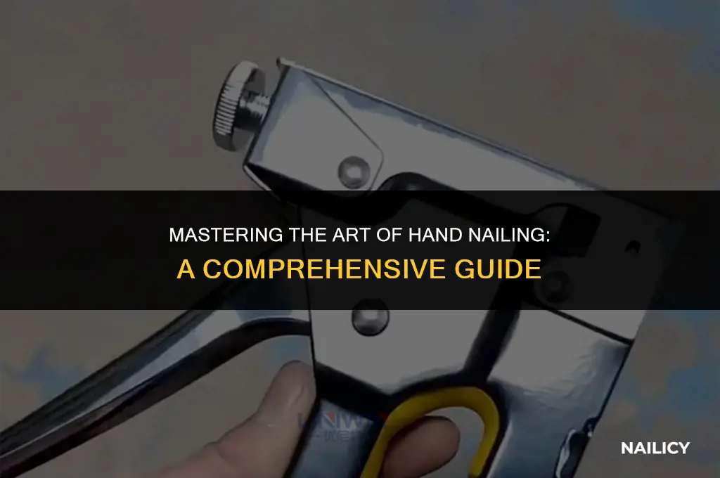 how to use a hand nailer