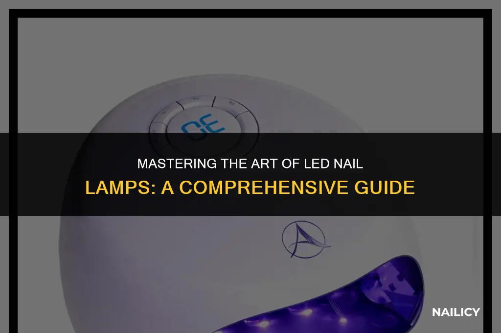 how to use a led nail lamp