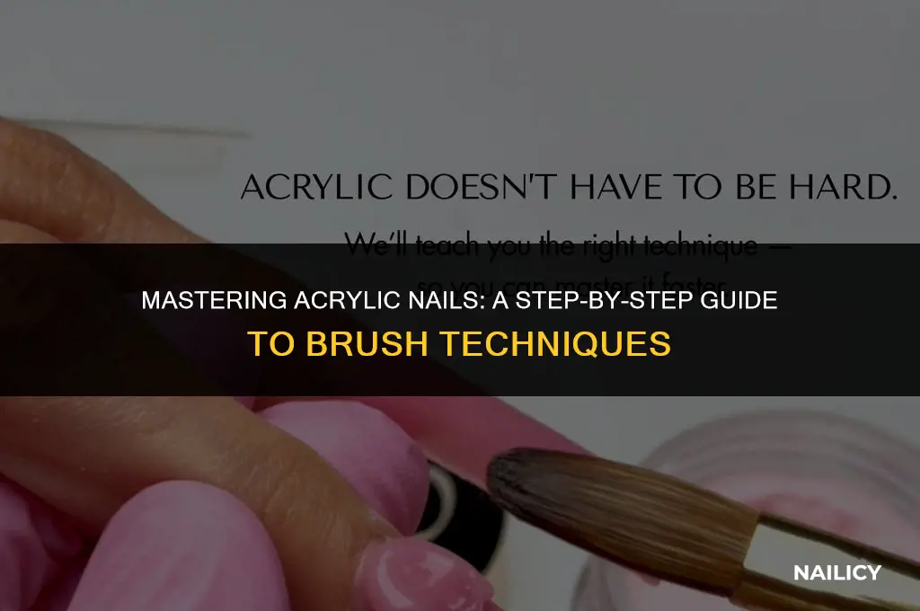 how to use a makeup brush for acrylic nails