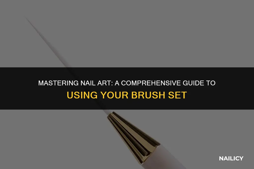 how to use a nail art brush set