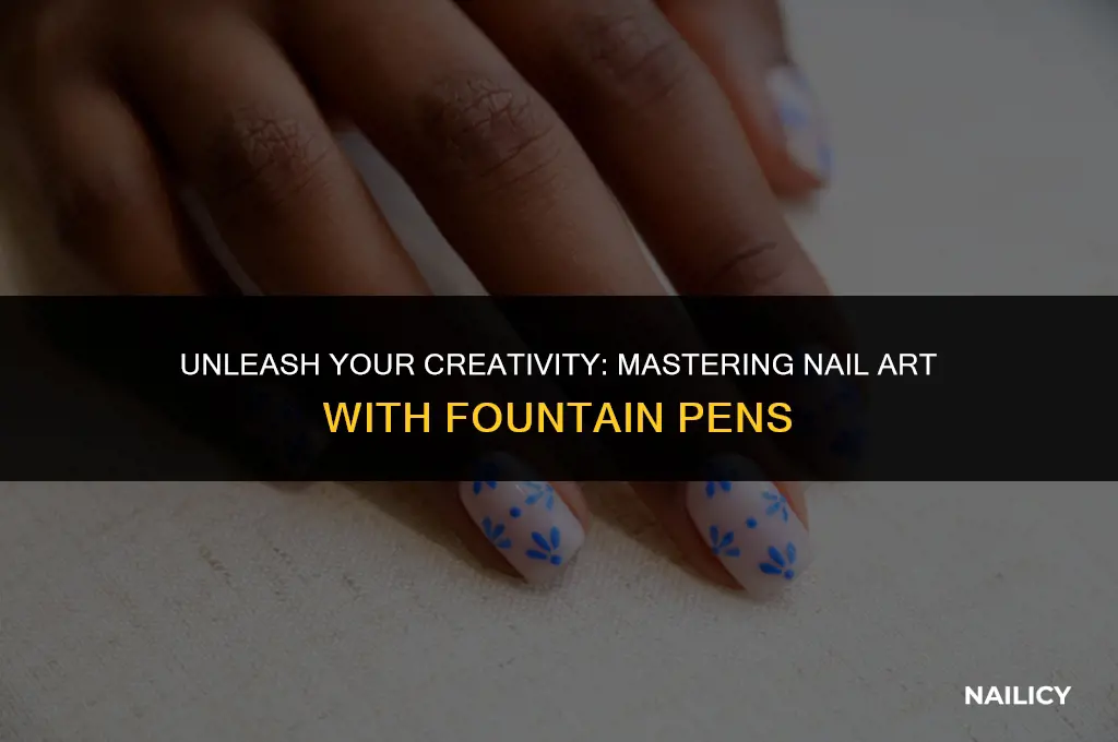 how to use a nail art fountain pen