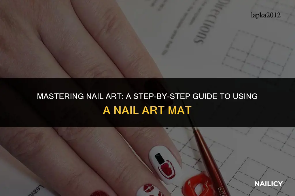 how to use a nail art mat