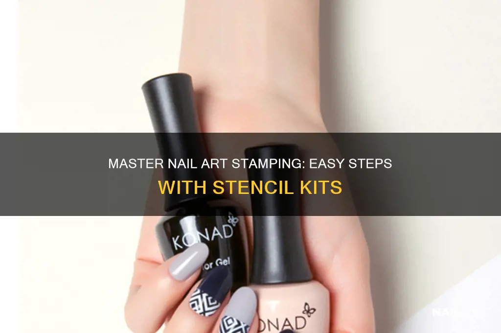 how to use a nail art stamp polish stencil kit
