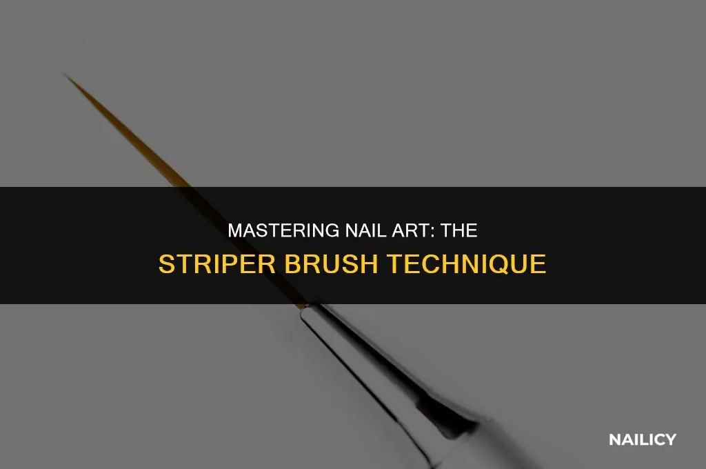 how to use a nail art striper brush
