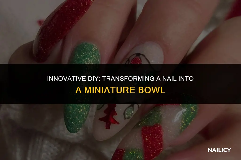 how to use a nail as a bowl