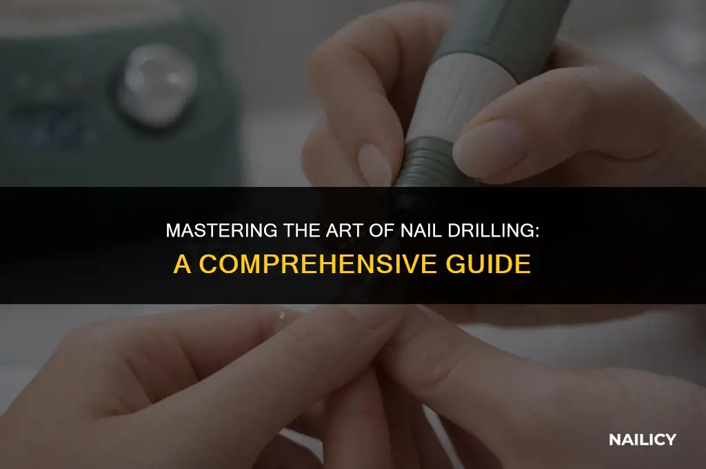 how to use a nail drill properly