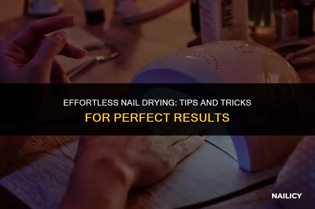 how to use a nail dryer