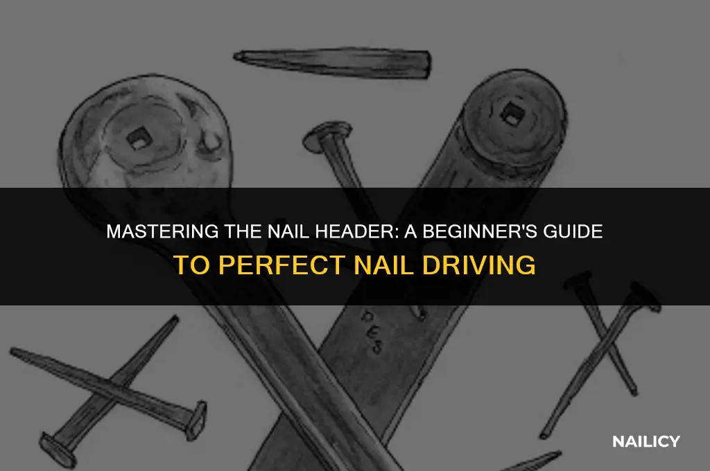 how to use a nail header