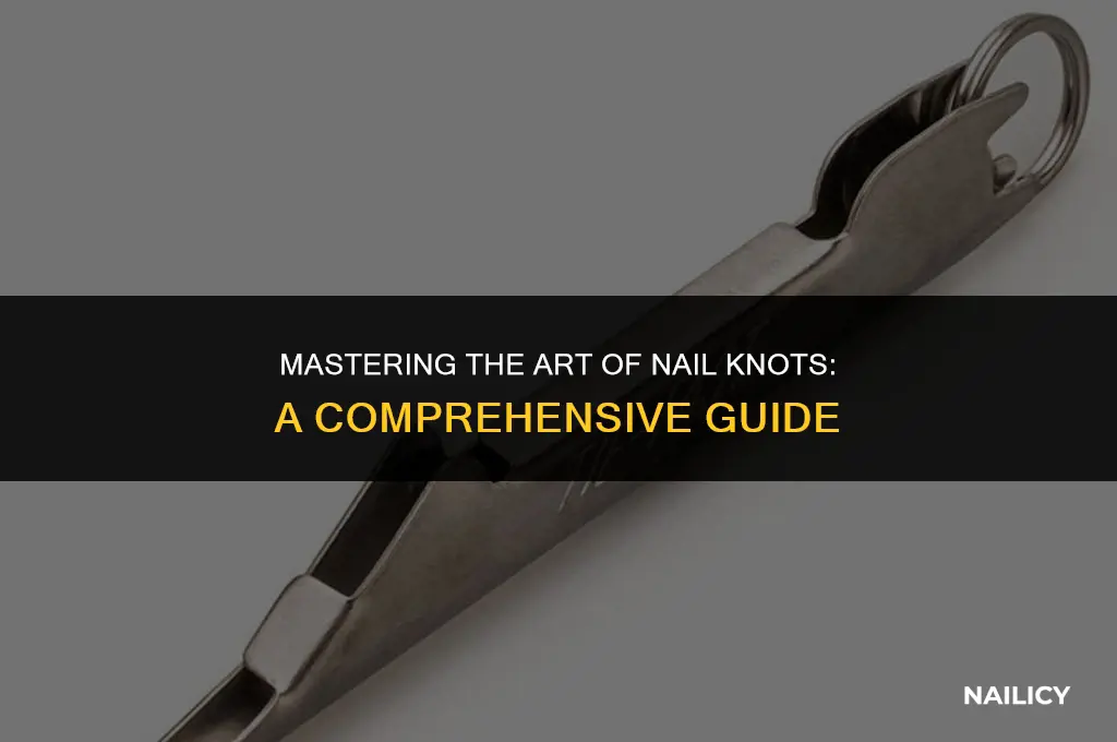 how to use a nail knot tying tool