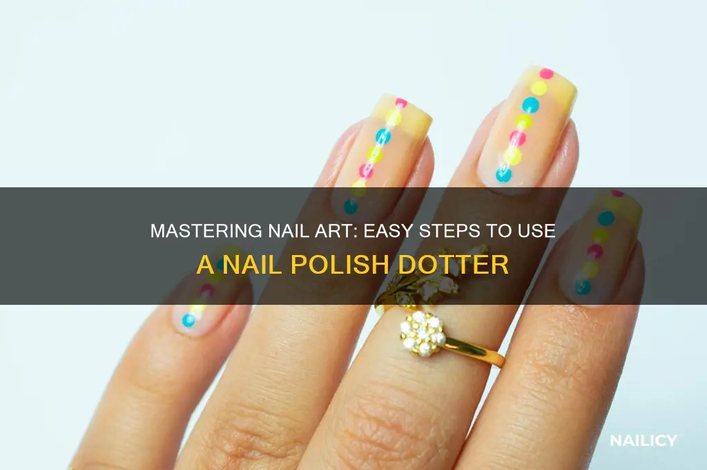 how to use a nail polish dotter