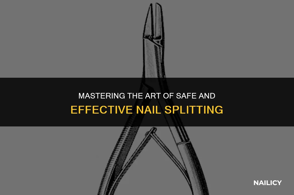 how to use a nail splitter