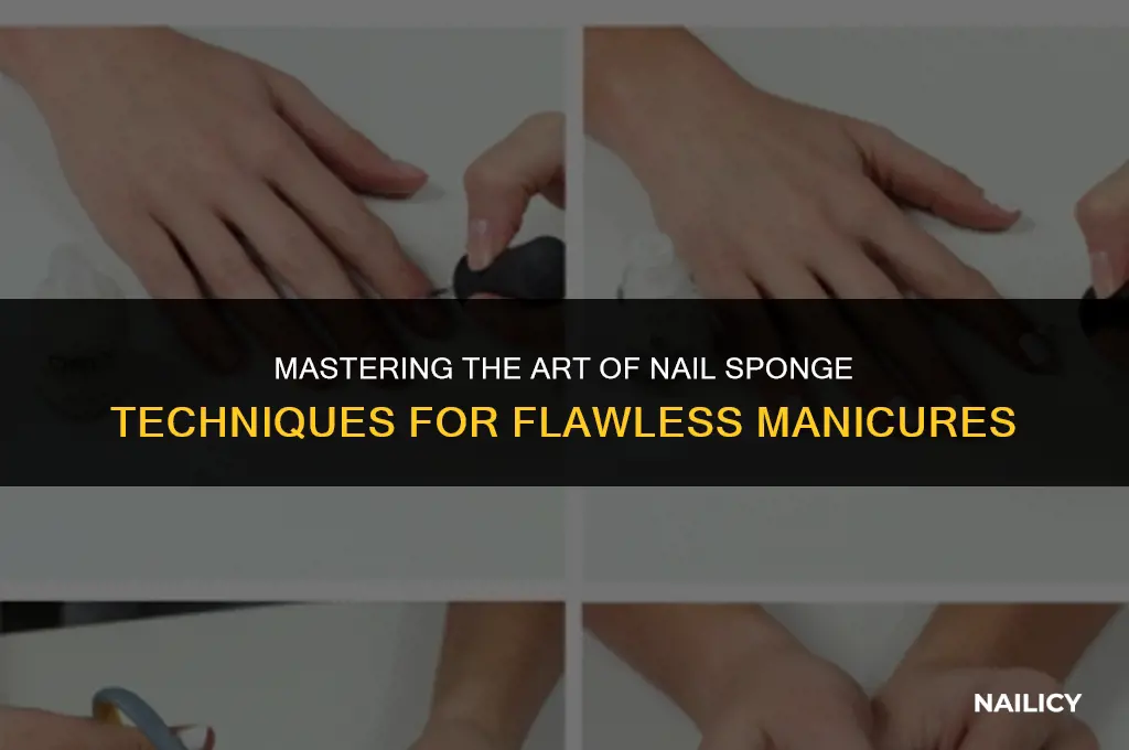 how to use a nail sponge
