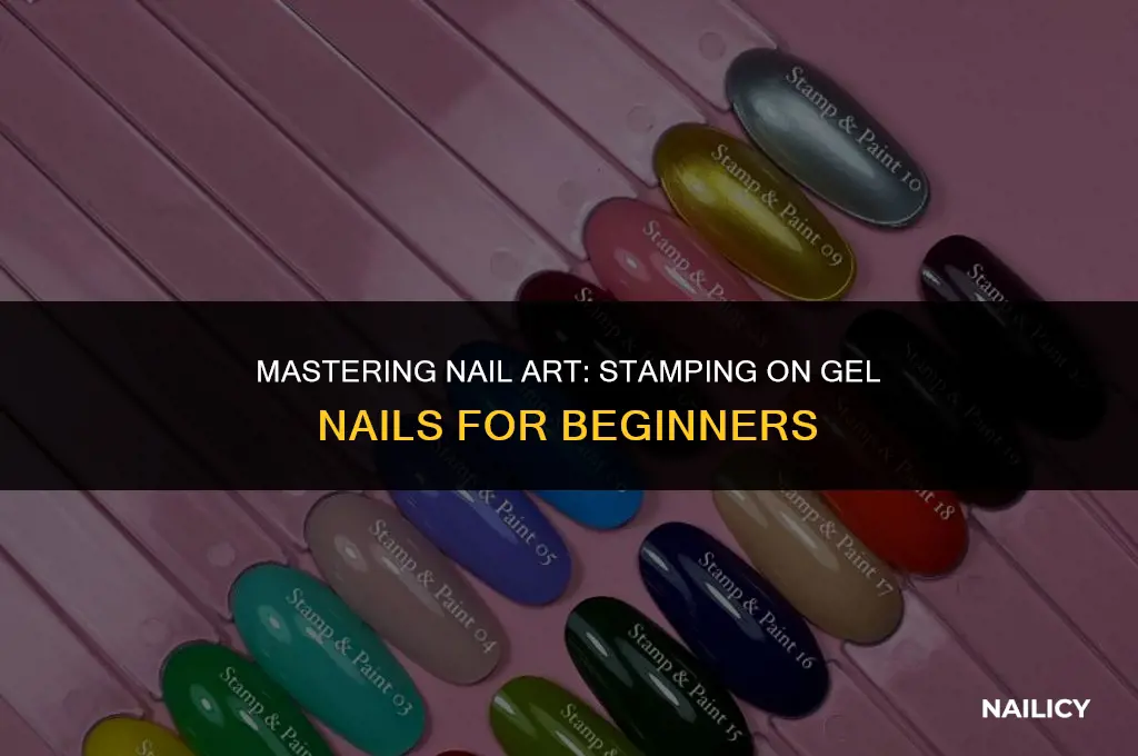 how to use a nail stamp on gel nails