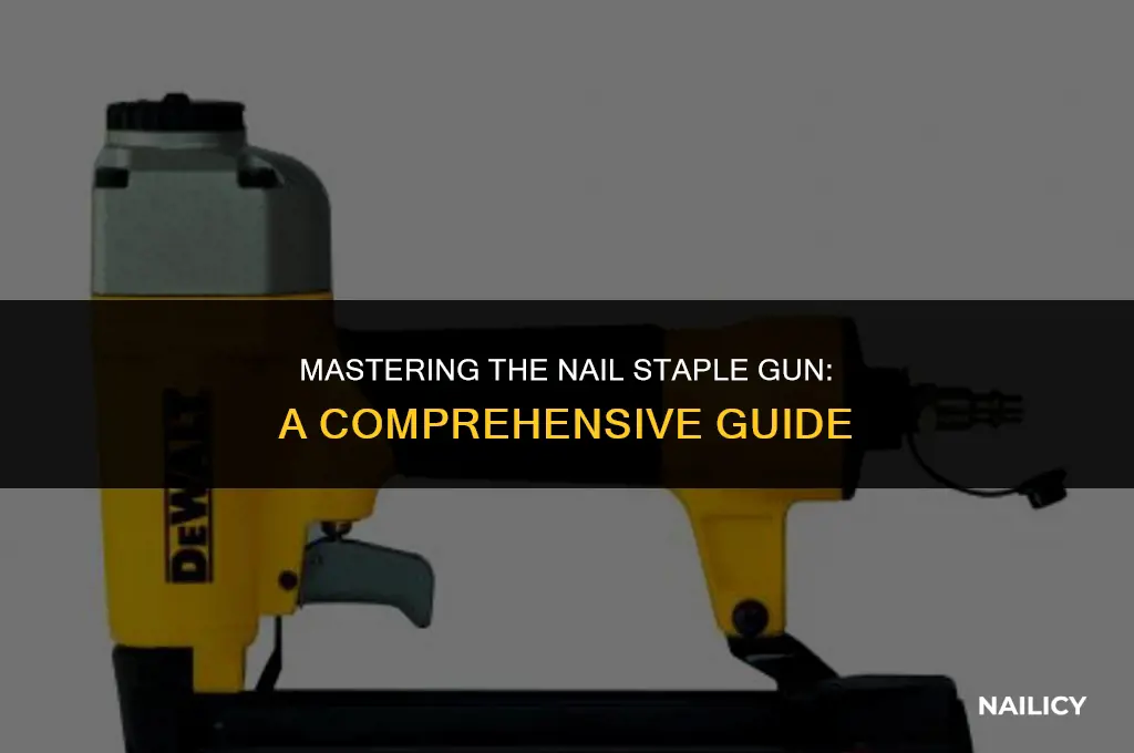 how to use a nail staple gun