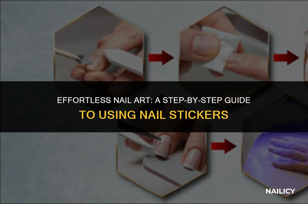 how to use a nail sticker