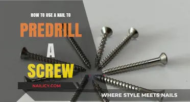 Effortless Screw Installation: The Nail-Predrill Technique Explained