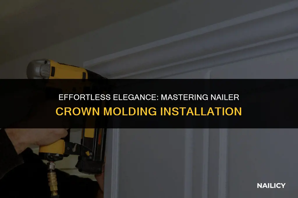 how to use a nailer crown molding