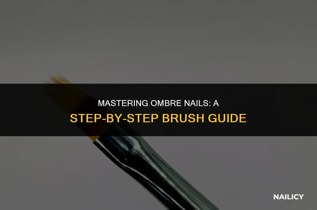 how to use a ombre nail brush
