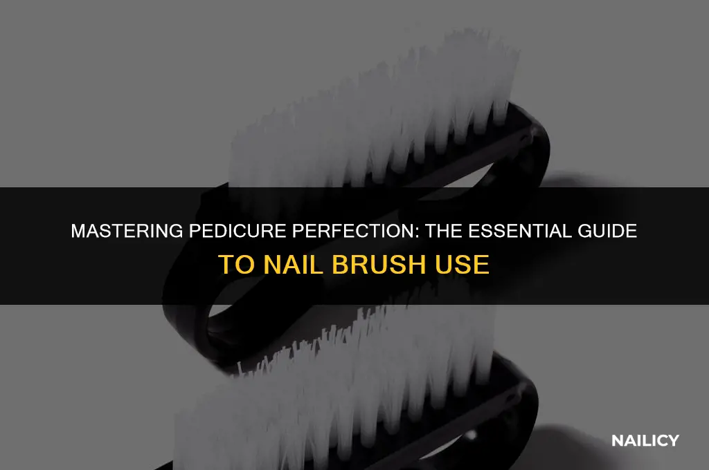 how to use a pedicure nail brush