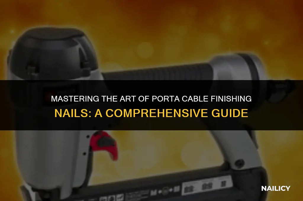 how to use a porta cable finsheing nail
