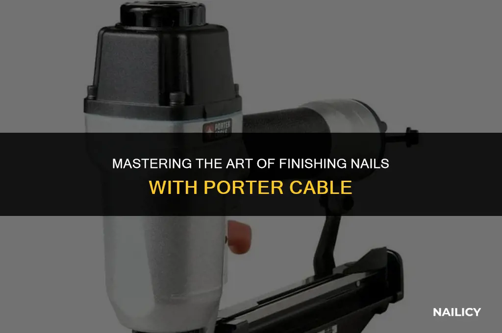 how to use a porter cable finishing nail