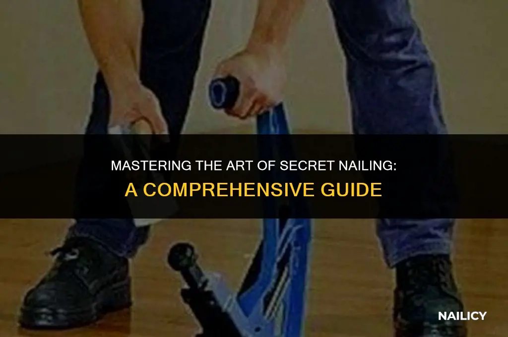 how to use a secret nailer