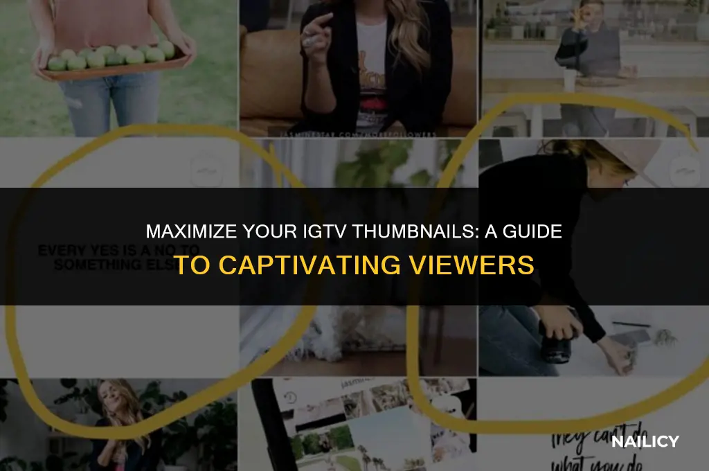 how to use a thumb nail for igtv