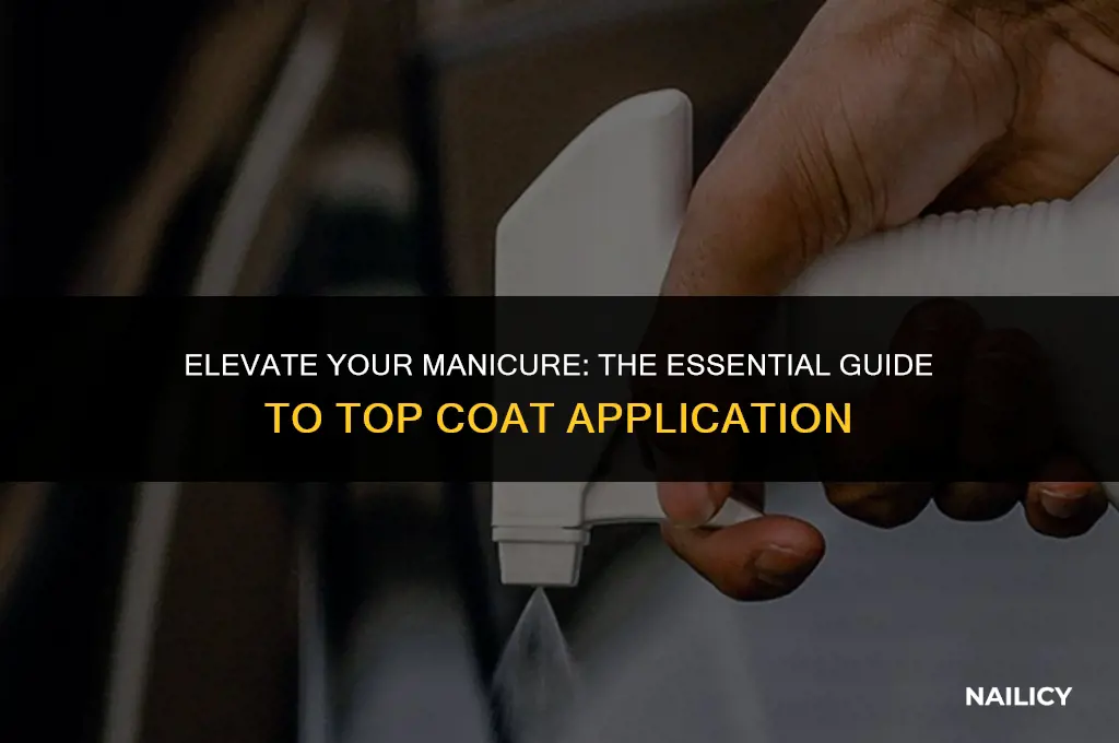 how to use a top coat nail polish