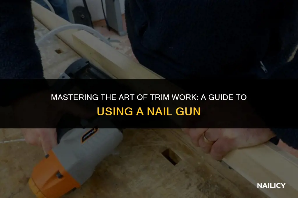 how to use a trim nail gun
