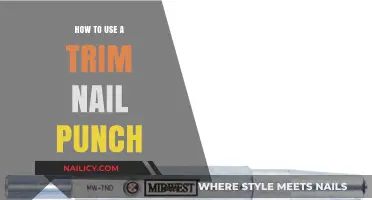 Mastering the Art of Trimming Nails with a Punch Tool