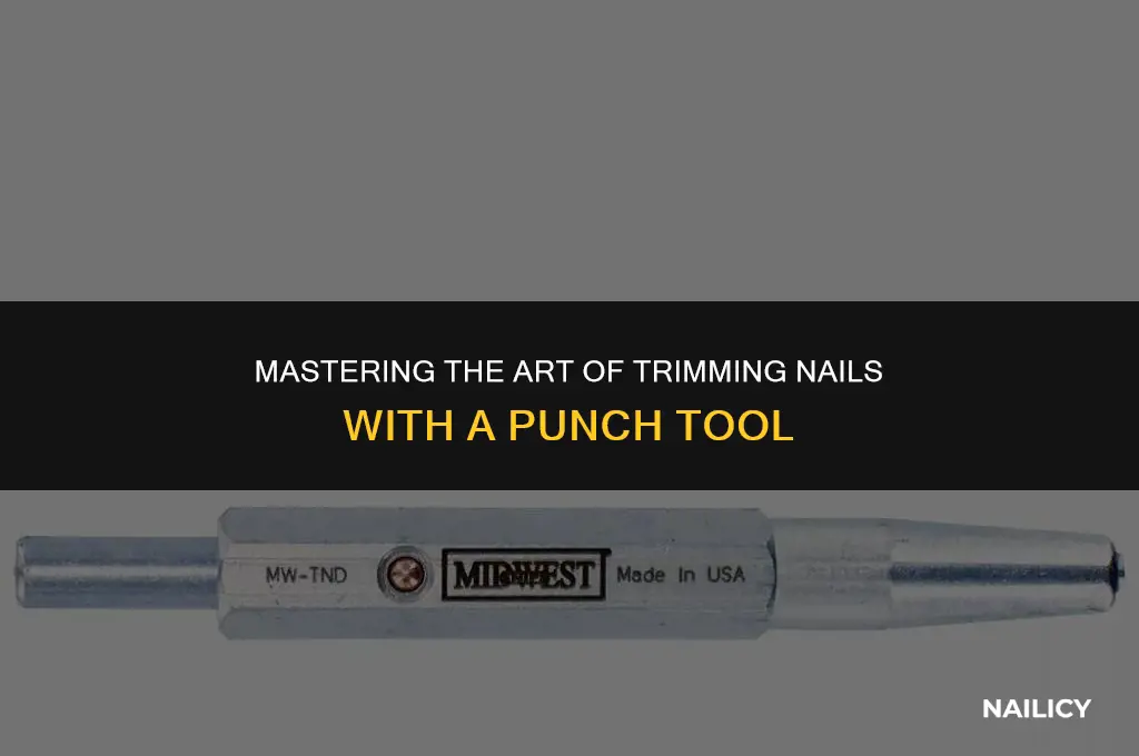 how to use a trim nail punch