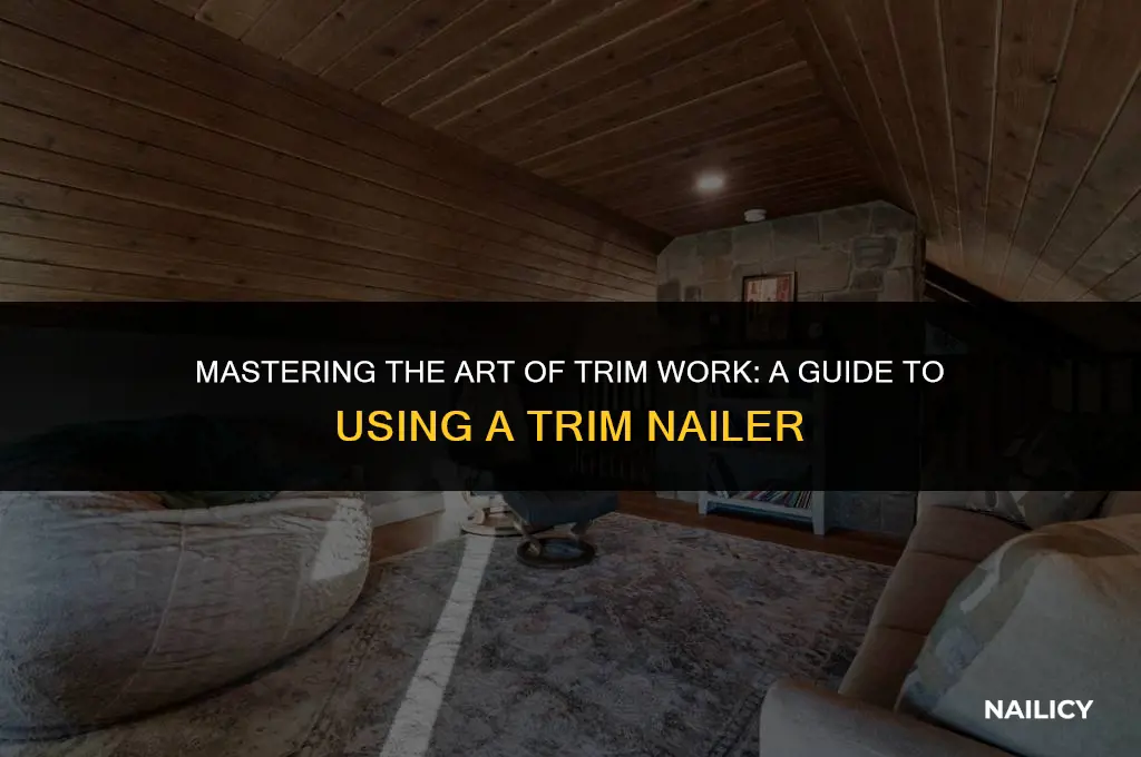how to use a trim nailer