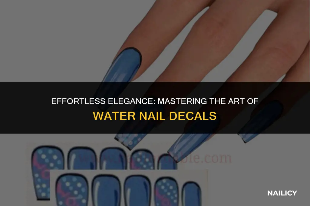 how to use a water nail decal