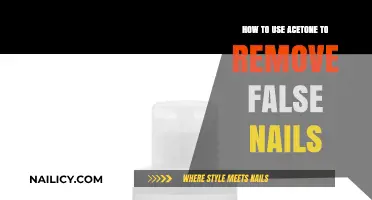 Effortless Nail Care: Acetone's Role in Removing False Nails