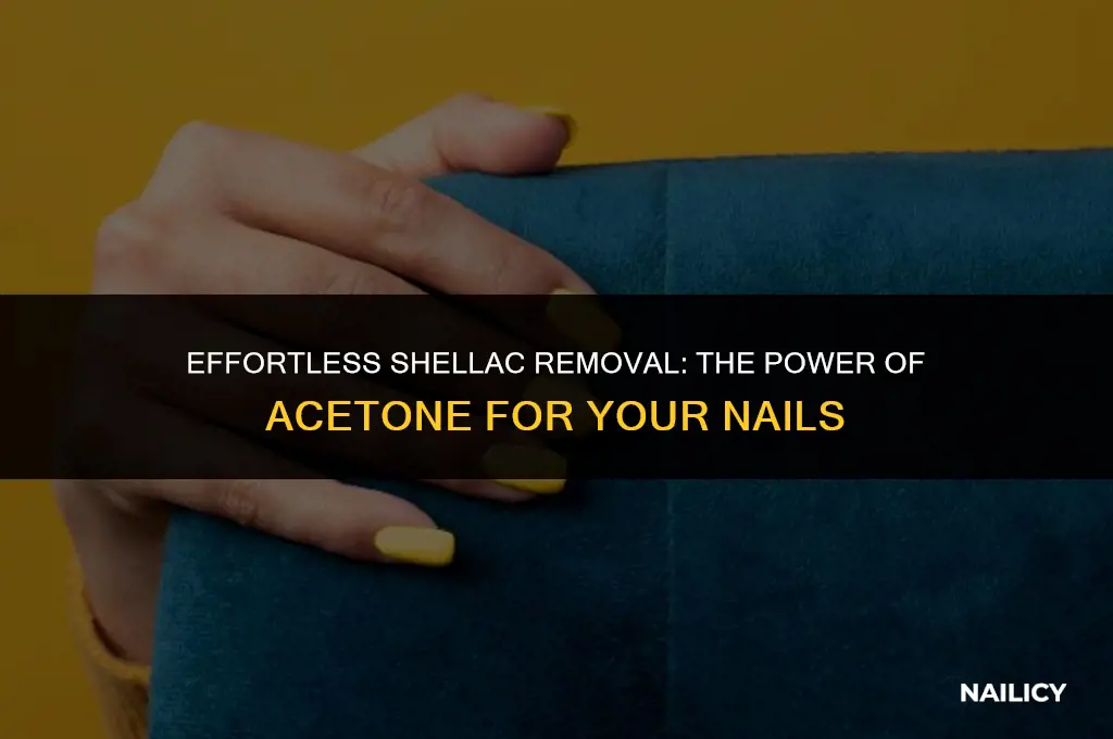 how to use acetone to remove shellac nails