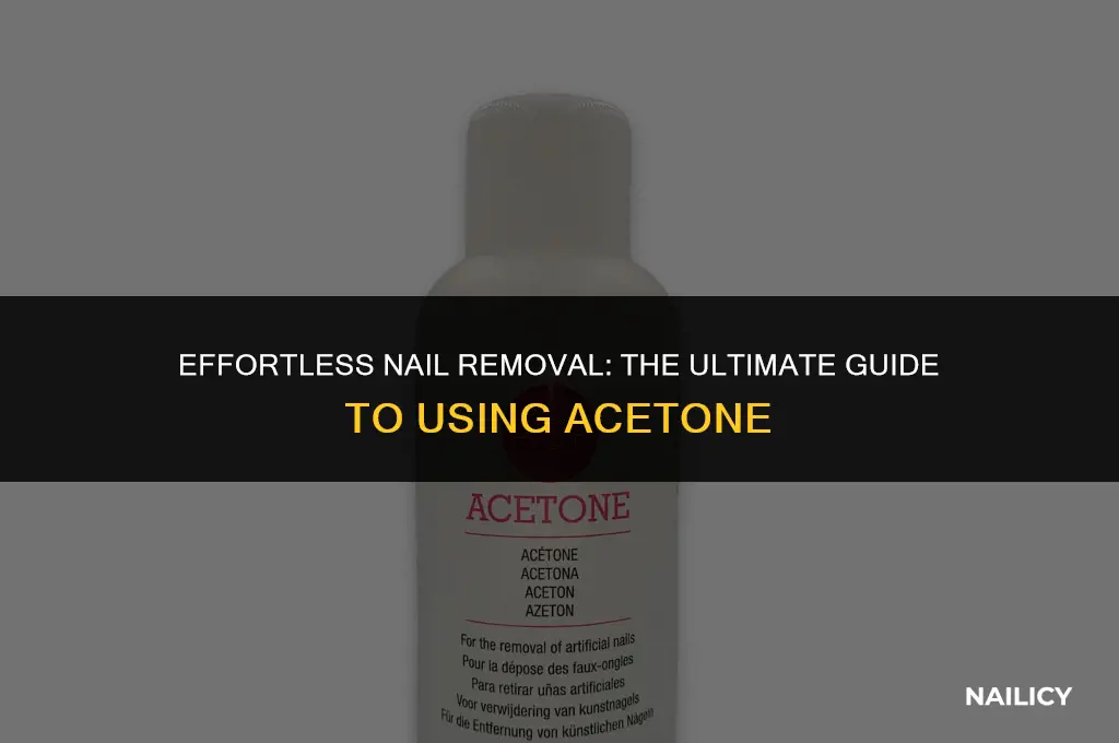 how to use acetone to soak off nails