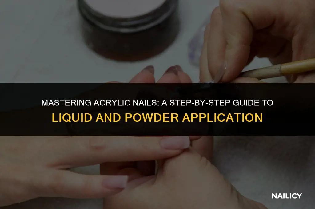 how to use acrylic liquid and powder for nails