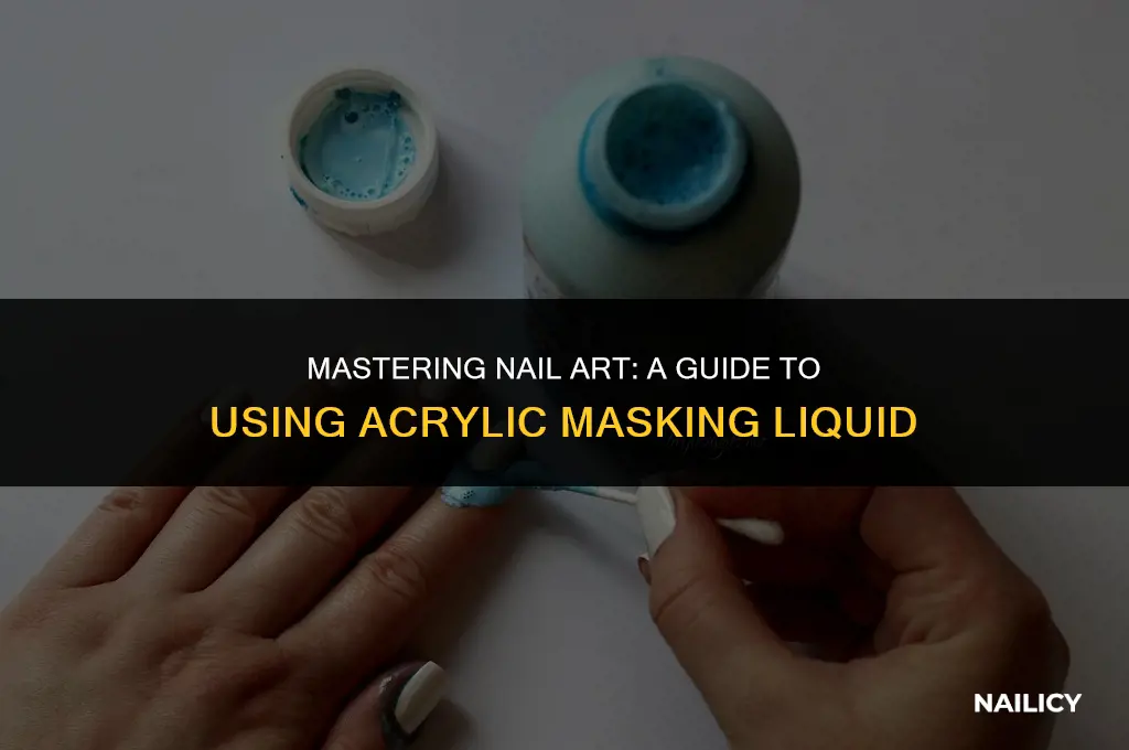 how to use acrylic masking liquid for nails
