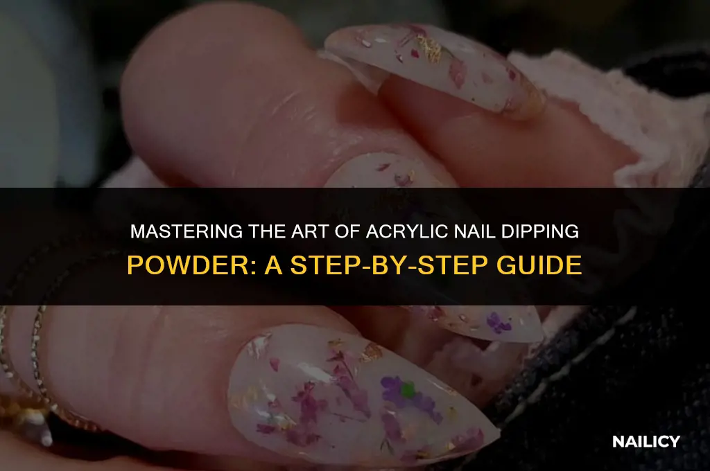 how to use acrylic nail dipping powder