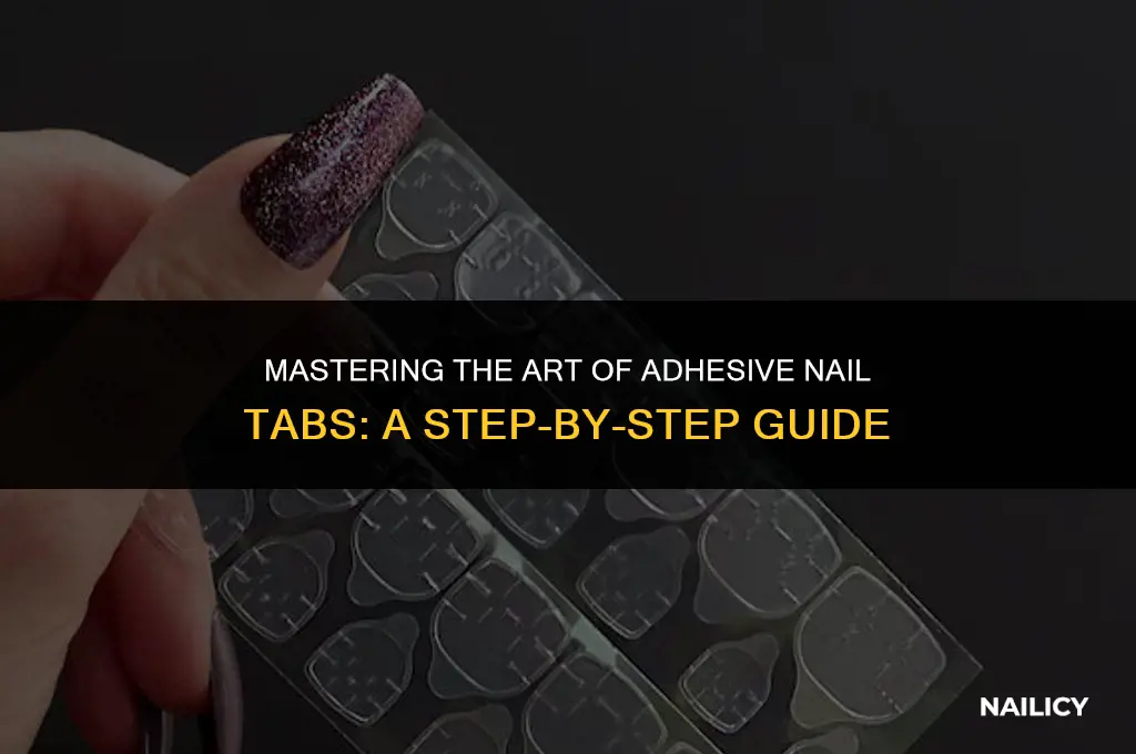 how to use adhesive nail tabs