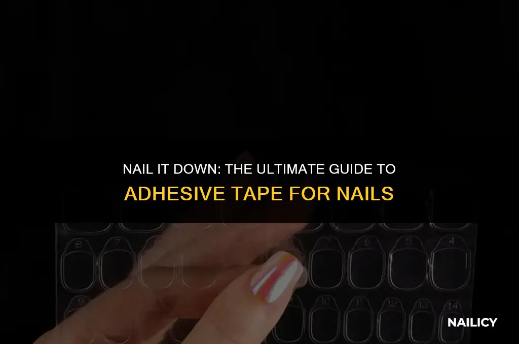 how to use adhesive tape for nails