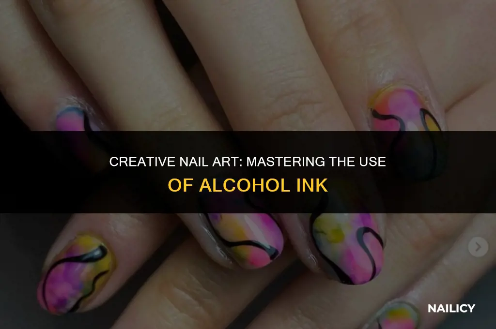 how to use alcohol ink on nails