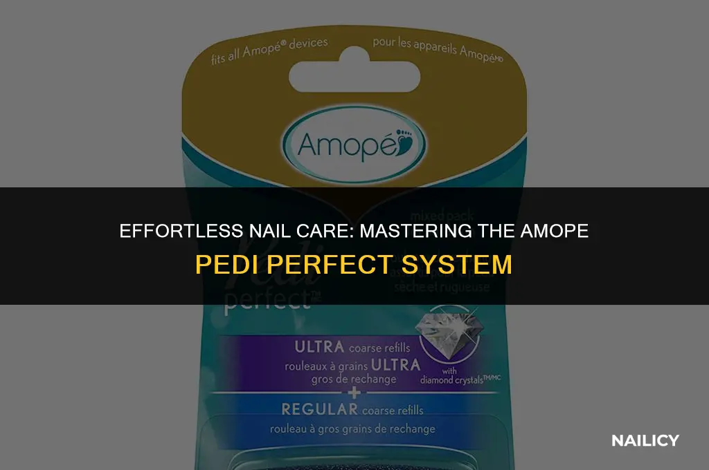how to use amope pedi perfect electronic nail care system