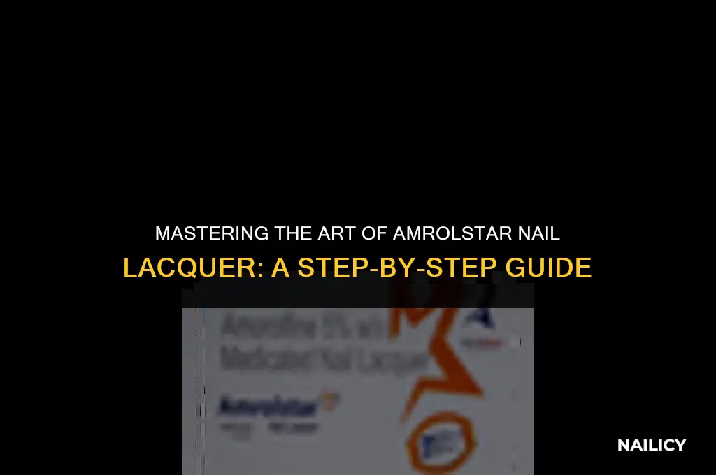 how to use amrolstar nail lacquer